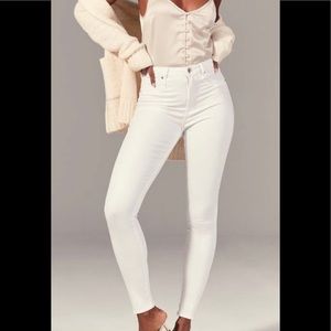 Abercrombie & Fitch Super High Waist Skinny Jeans
